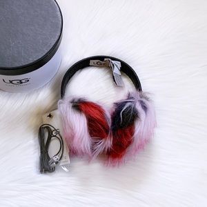 UGG Wired Faux Fur Patchwork Earmuffs